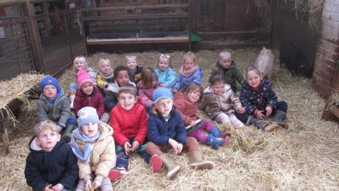 bezoek aan de kinderboerderij